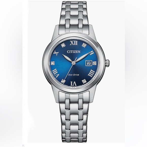 Citizen Eco-Drive Bracelet Watch, 29mm - In Silver & Blue - Reemoly